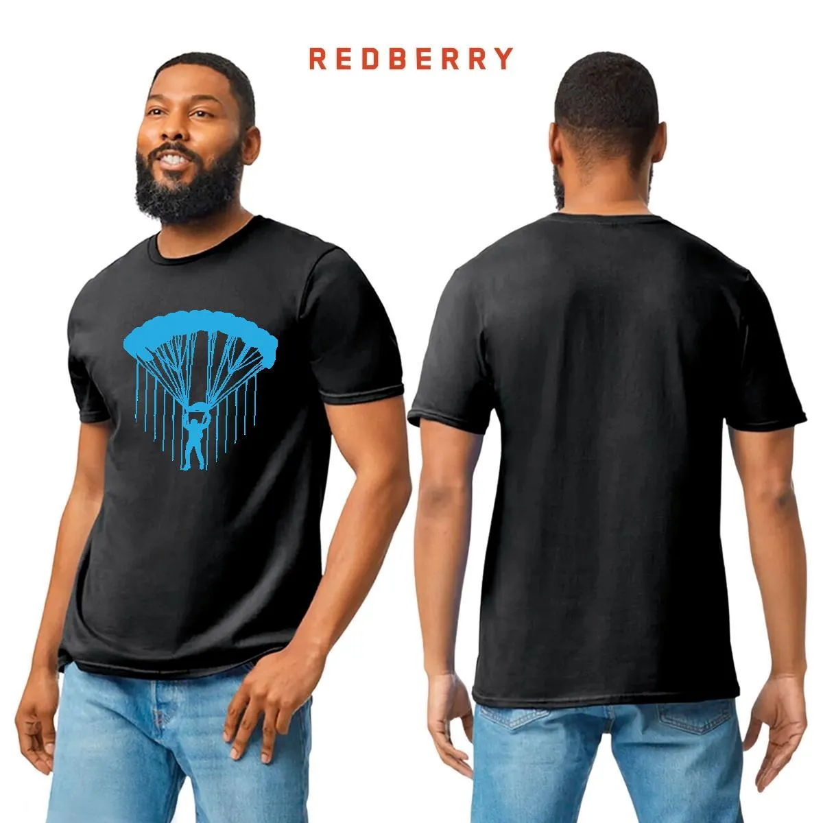 Playera Hombre Paracaidismo Deporte Vintage SK1034