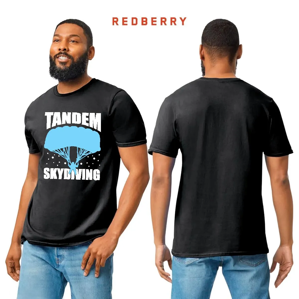 Playera Hombre Paracaidismo Deporte Vintage SK1040