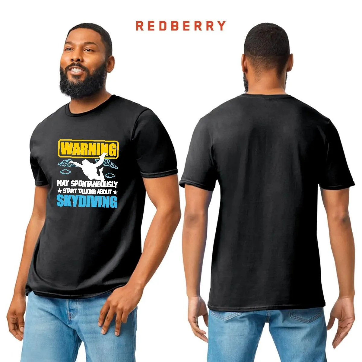 Playera Hombre Paracaidismo Deporte Vintage SK1043