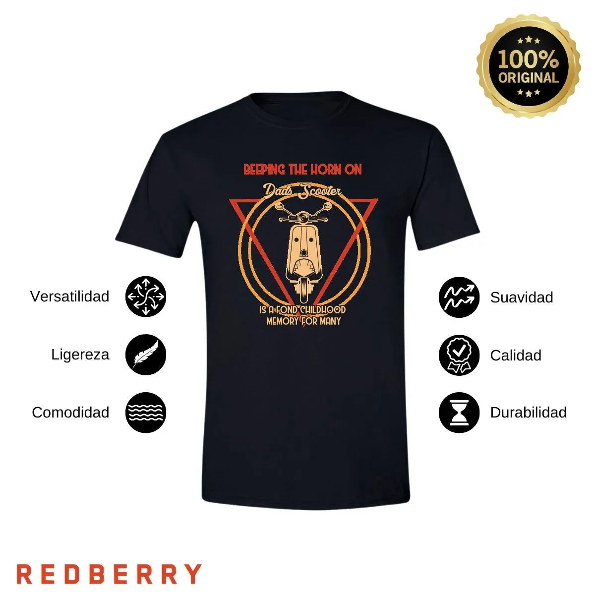 Playera Hombre Scooter Vespa Vintage SC1005