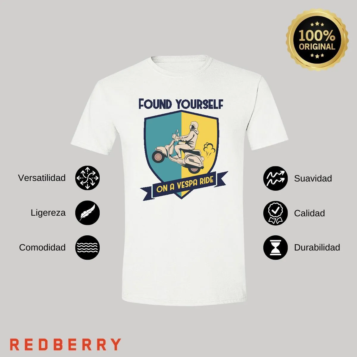 Playera Hombre Scooter Vespa Vintage SC1011