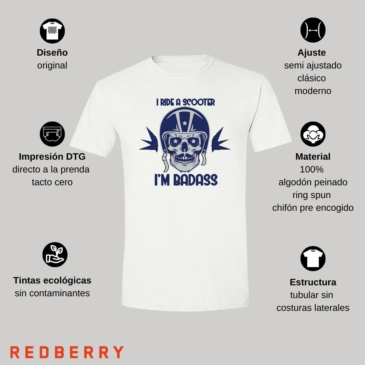 Playera Hombre Scooter Vespa Vintage SC1013