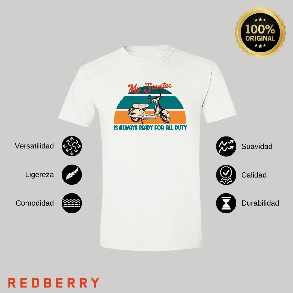 Playera Hombre Scooter Vespa Vintage SC1032