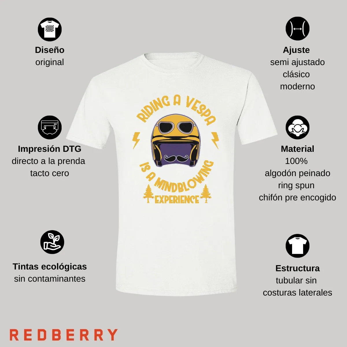 Playera Hombre Scooter Vespa Vintage SC1035