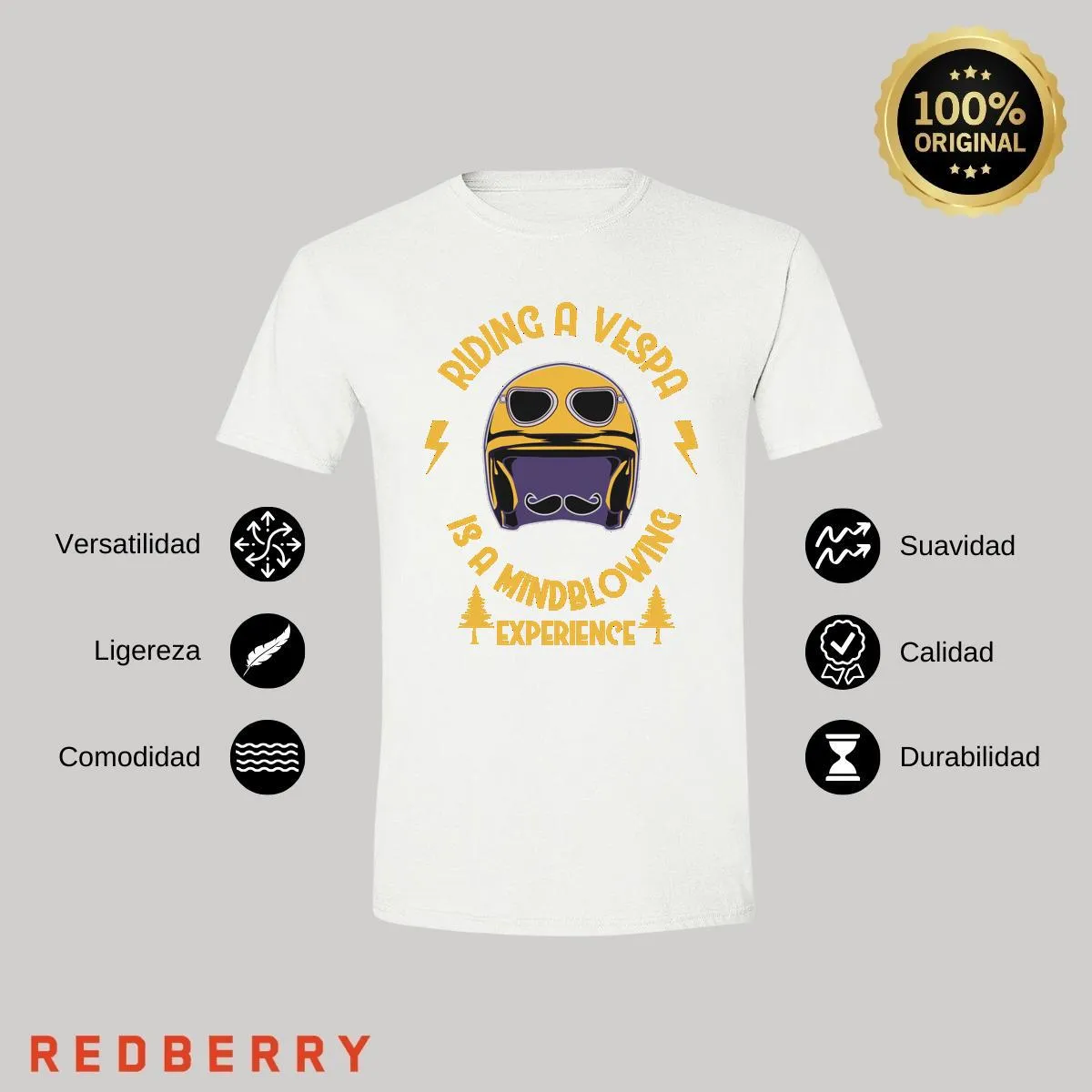 Playera Hombre Scooter Vespa Vintage SC1035