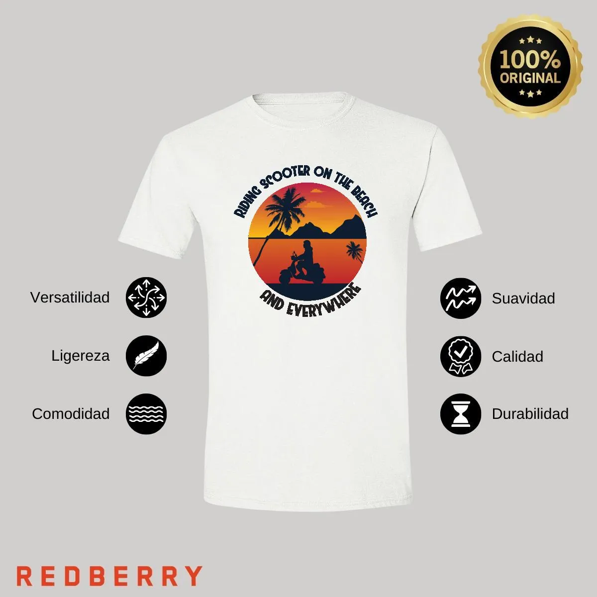 Playera Hombre Scooter Vespa Vintage SC1038