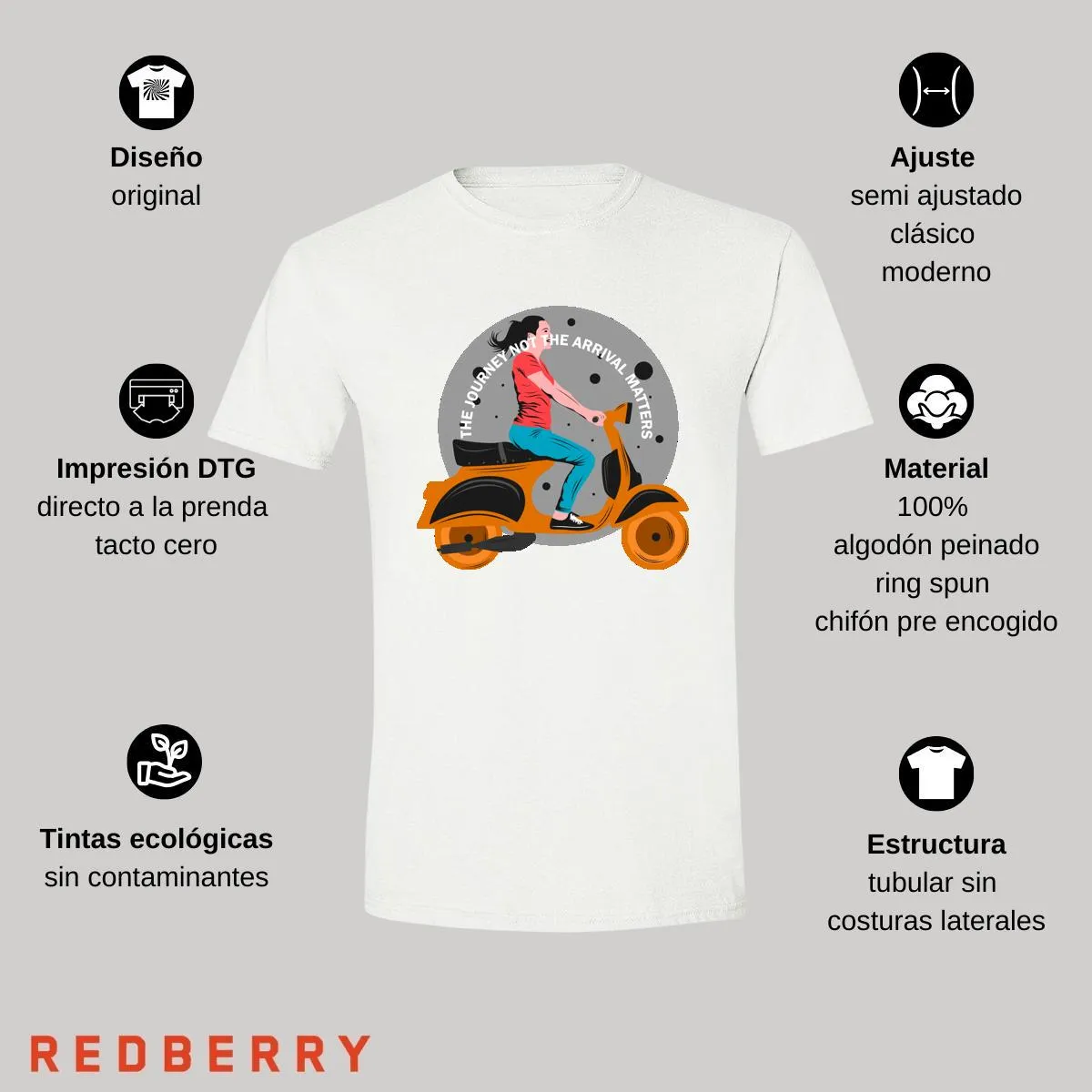 Playera Hombre Scooter Vespa Vintage SC1041