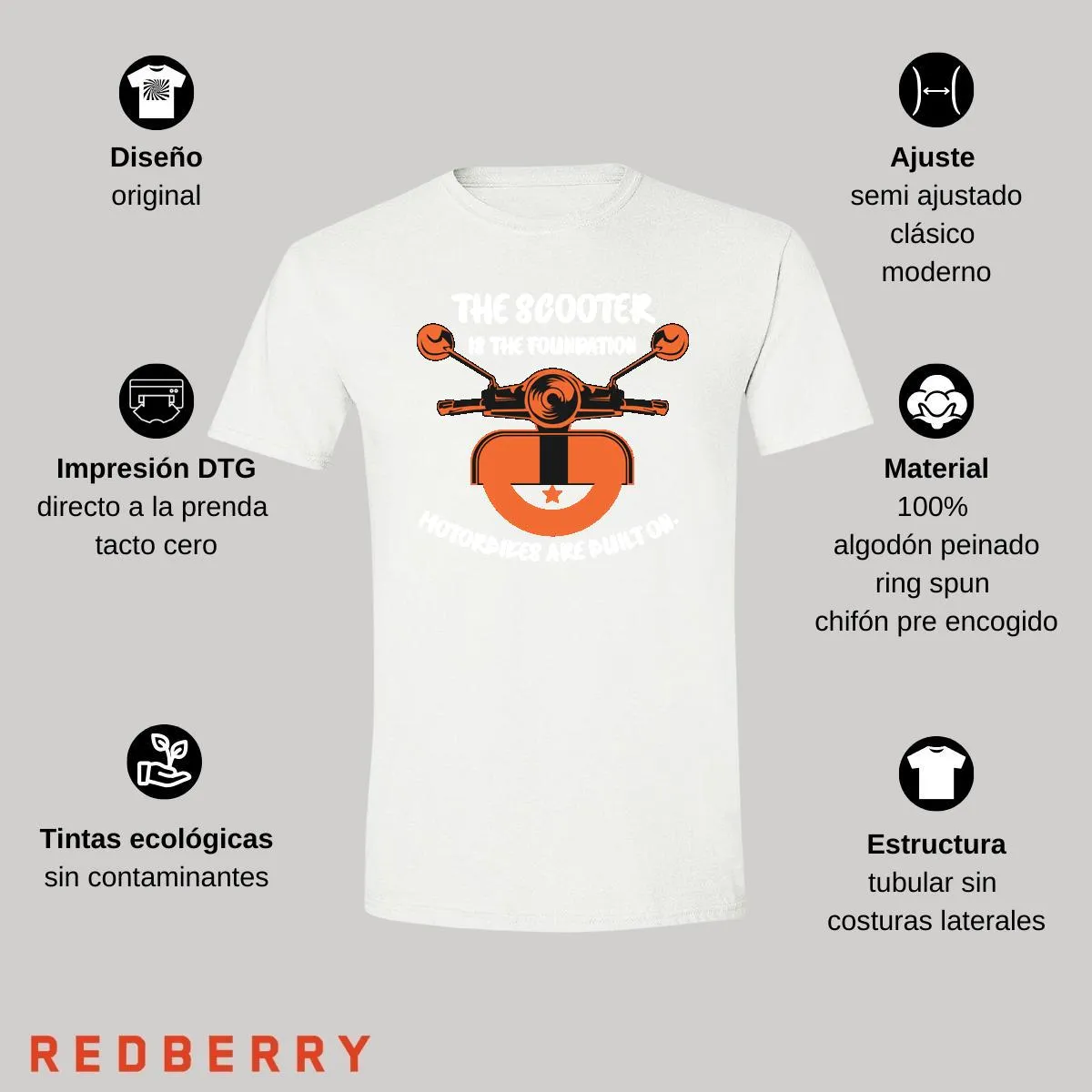 Playera Hombre Scooter Vespa Vintage SC1042