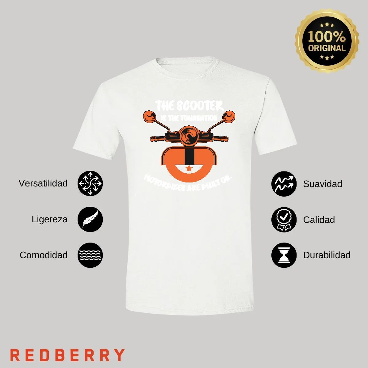 Playera Hombre Scooter Vespa Vintage SC1042