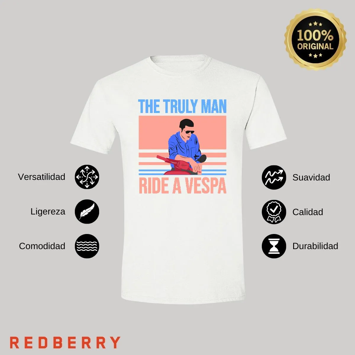 Playera Hombre Scooter Vespa Vintage SC1043
