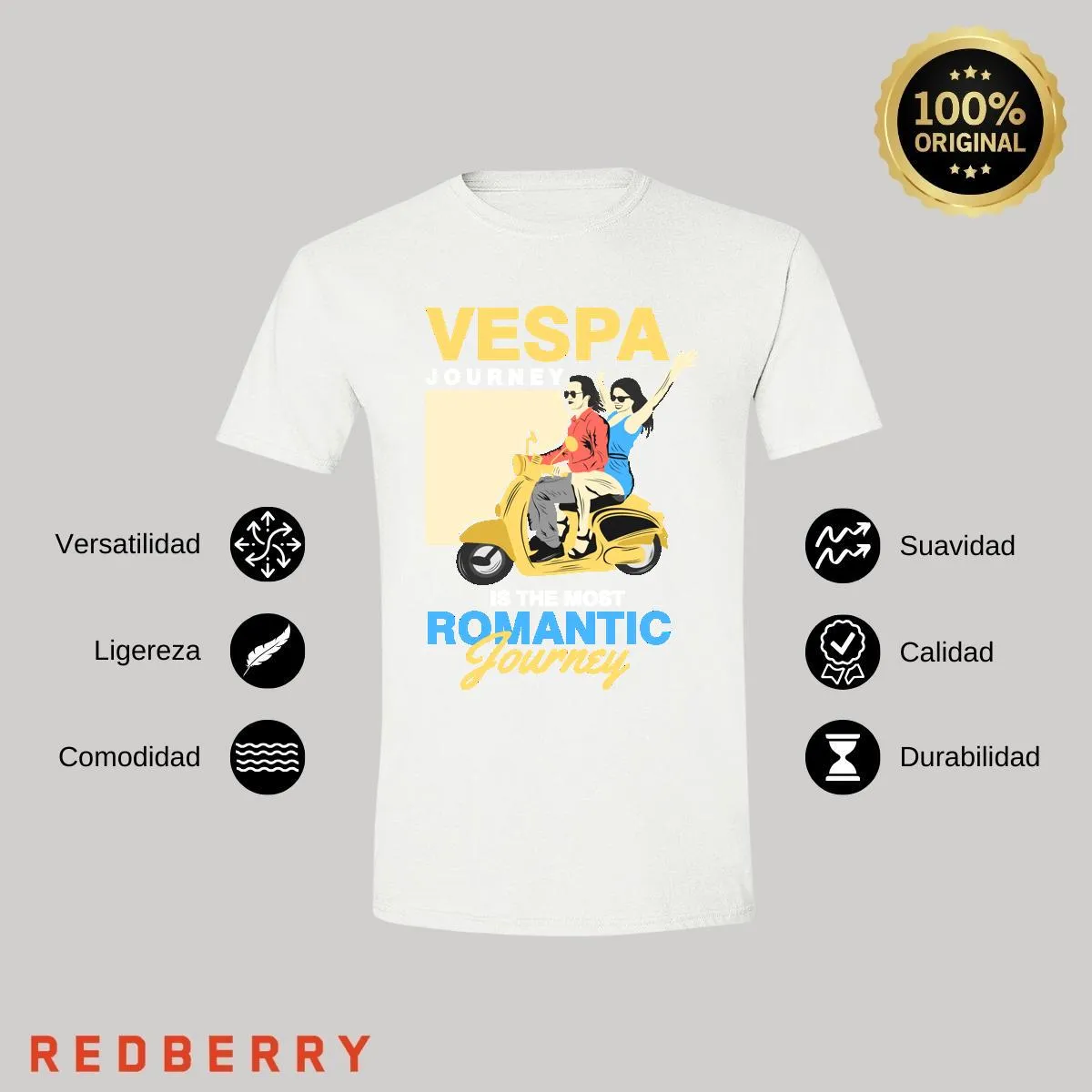 Playera Hombre Scooter Vespa Vintage SC1048