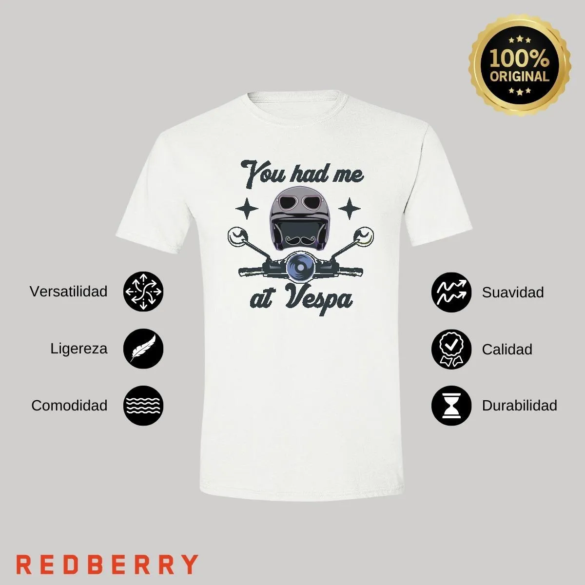 Playera Hombre Scooter Vespa Vintage SC1049