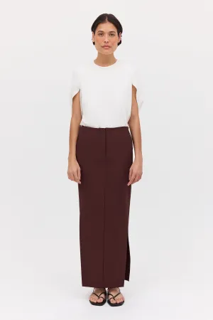 PLUM SUITING BASIS SKIRT