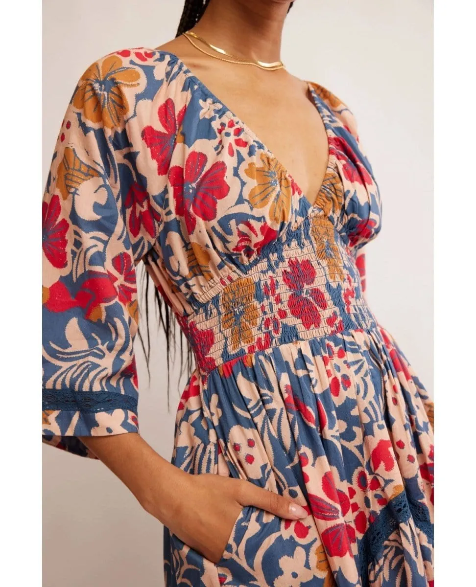 Printed Maxi Vintage Indigo Combo