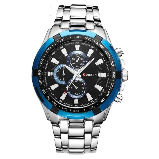 quartz Top Brand Analog  Waterproof men's watch