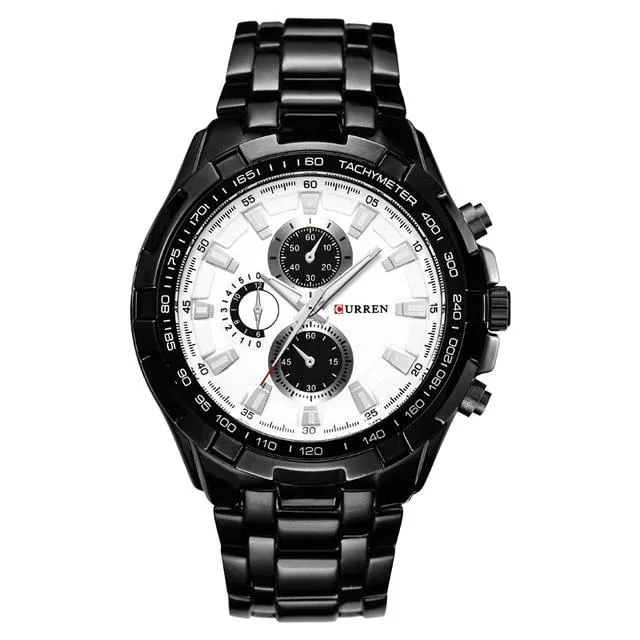 quartz Top Brand Analog  Waterproof men's watch