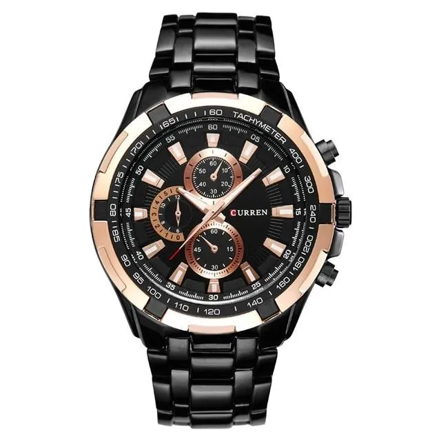 quartz Top Brand Analog  Waterproof men's watch