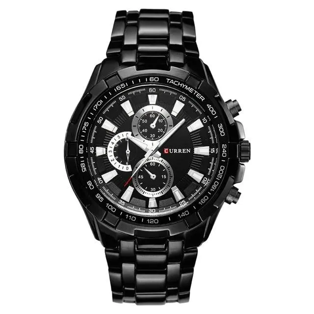 quartz Top Brand Analog  Waterproof men's watch