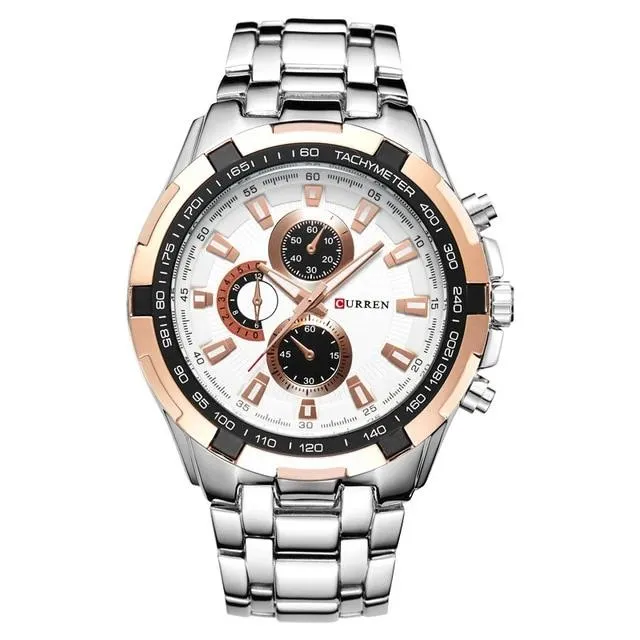 quartz Top Brand Analog  Waterproof men's watch