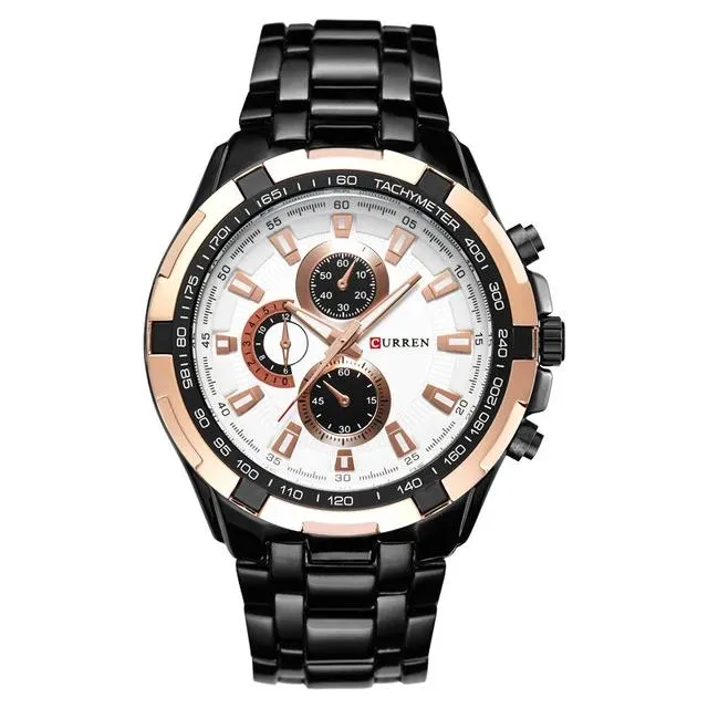 quartz Top Brand Analog  Waterproof men's watch