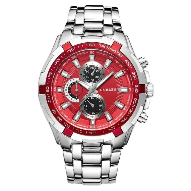 quartz Top Brand Analog  Waterproof men's watch