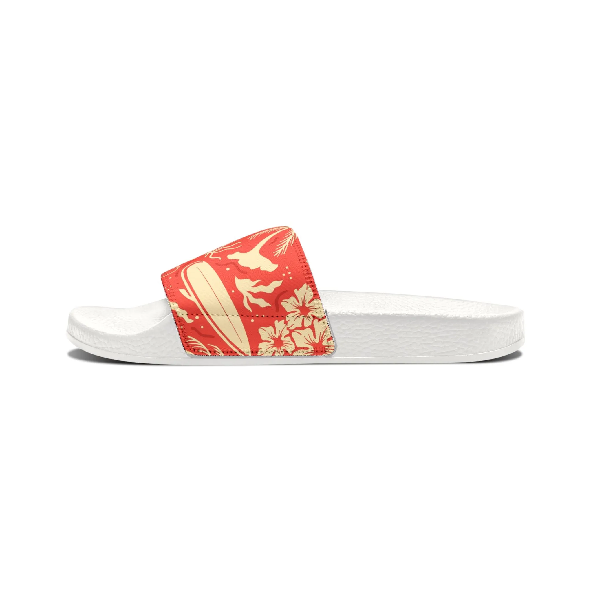 "Tropical Radiance in Red" Women's Beach Sandals