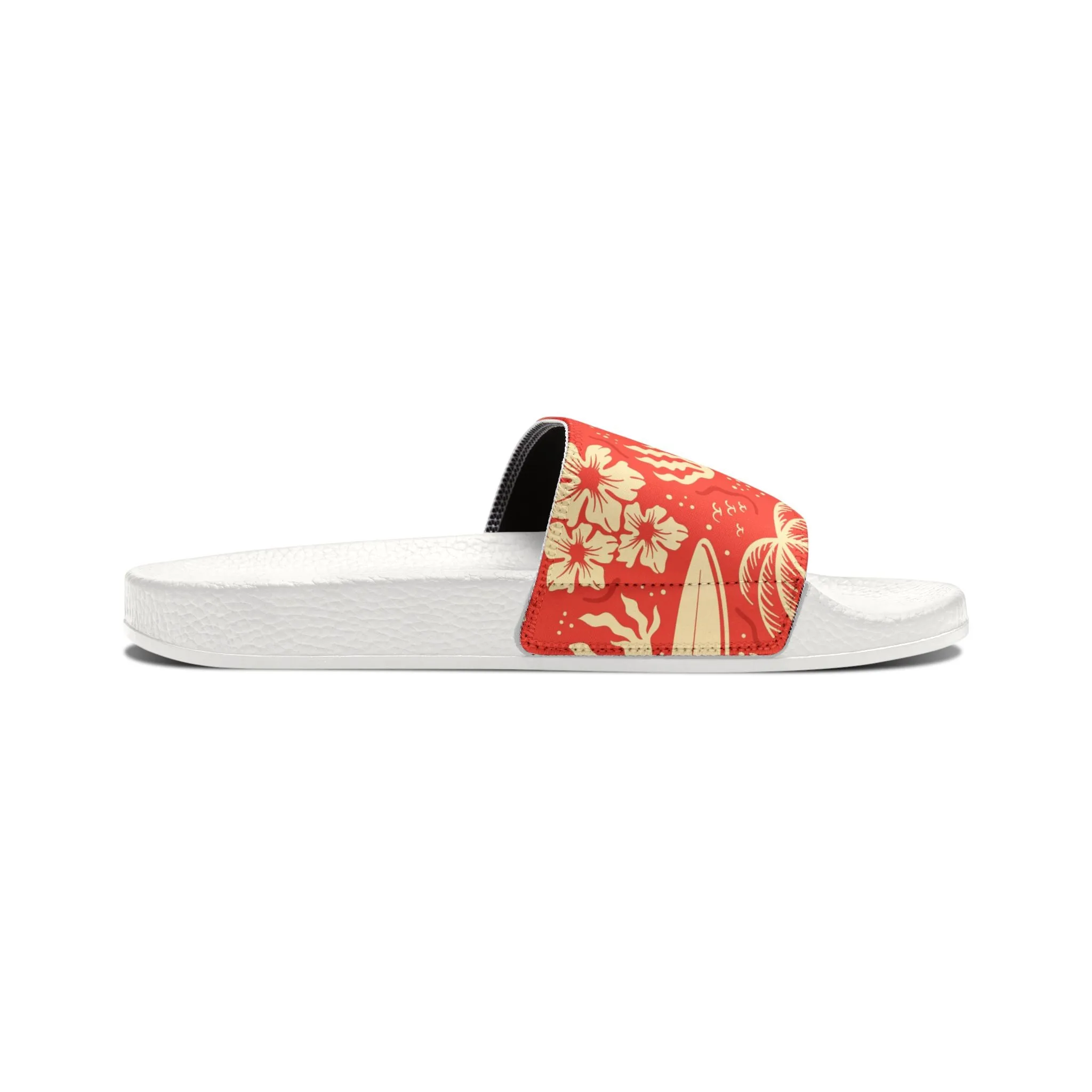 "Tropical Radiance in Red" Women's Beach Sandals