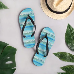 "Two Knots" Flip-Flops/Beach Sandals/Sailing Shoes