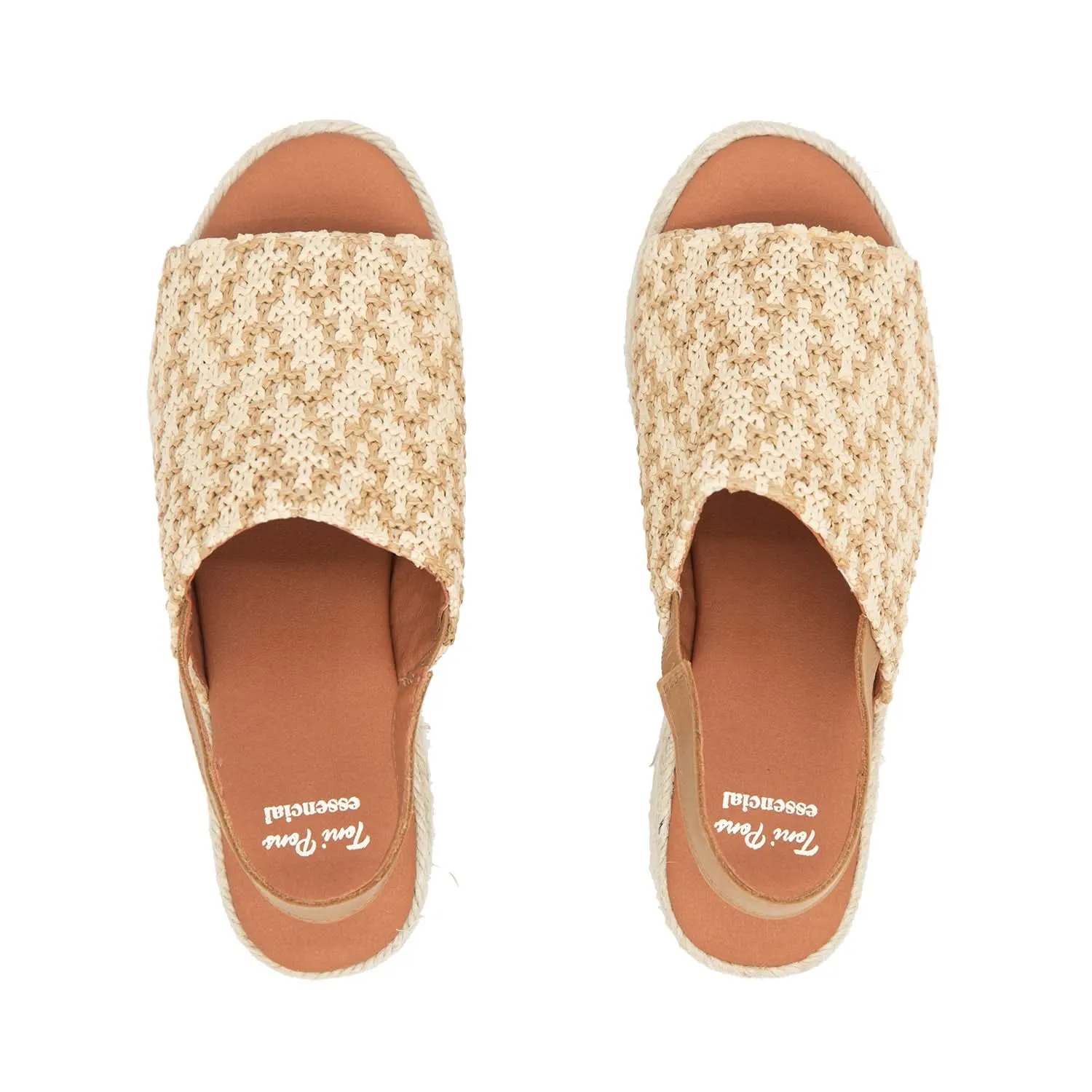Raffia Espadrille with Wide Heel for Women - Ankara