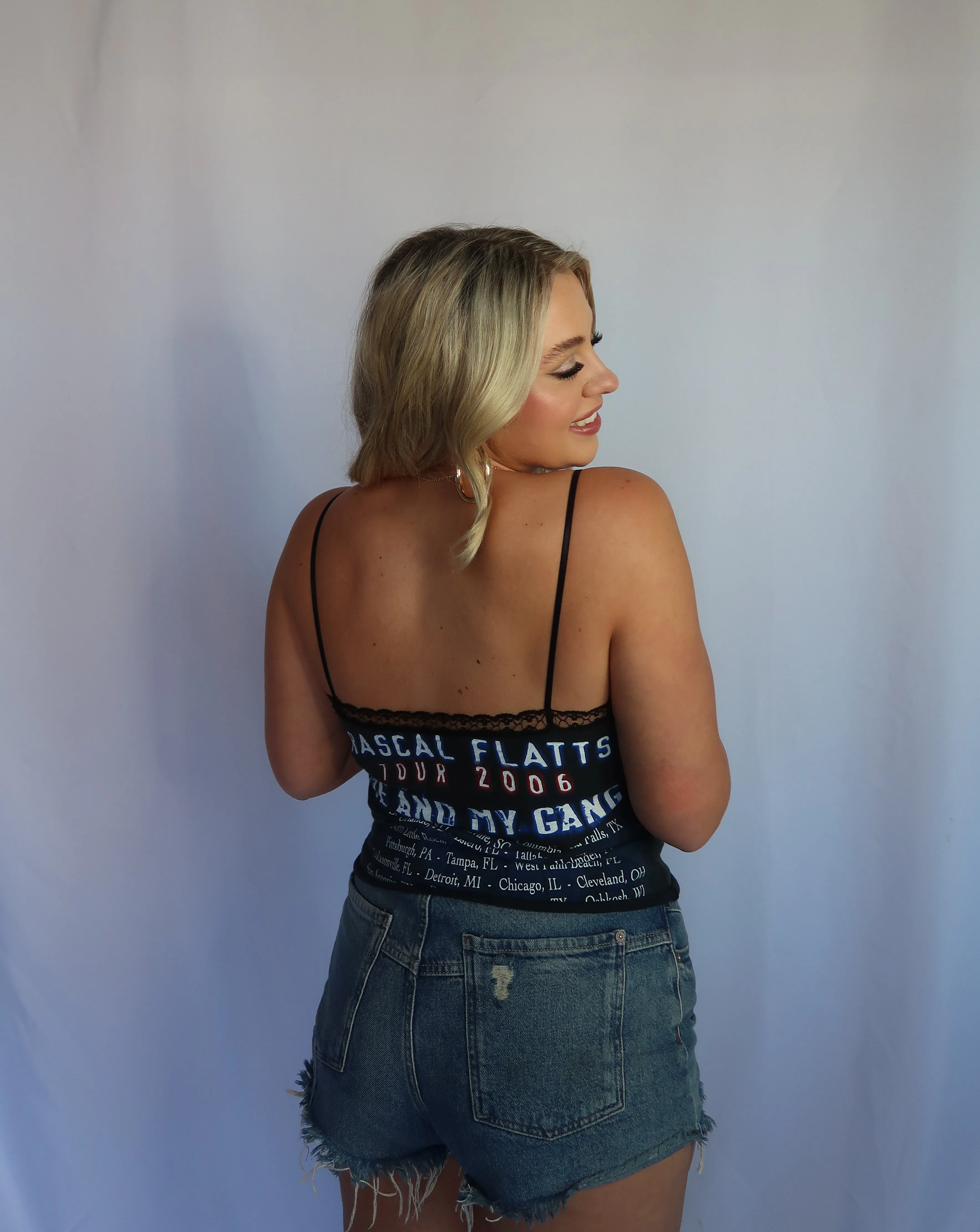 Rascal Flats Reworked Vintage Lace Tank