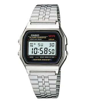 Reloj Vintage casual correa de Acero inoxidable A-159WA-1