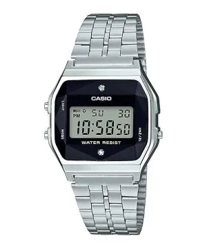 Reloj Vintage casual correa de Acero inoxidable A-159WAD-1