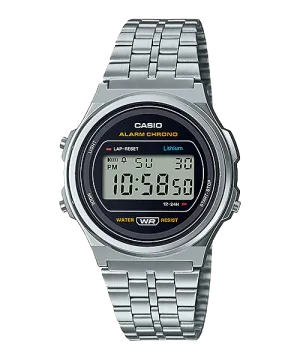 Reloj Vintage casual correa de Acero inoxidable A-171WE-1A