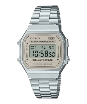 Reloj Vintage casual correa de Acero inoxidable A168WA-8AY