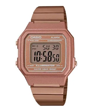 Reloj Vintage casual correa de Acero inoxidable B-650WC-5A