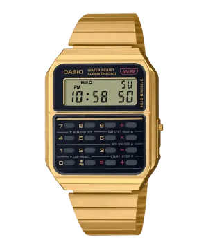 Reloj Vintage casual correa de Acero inoxidable CA-500WEG-1A
