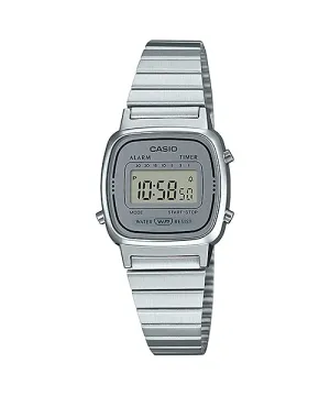 Reloj Vintage casual correa de Acero inoxidable LA-670WA-7