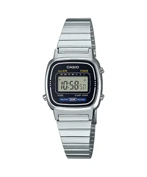 Reloj Vintage casual correa de Acero inoxidable LA-670WD-1