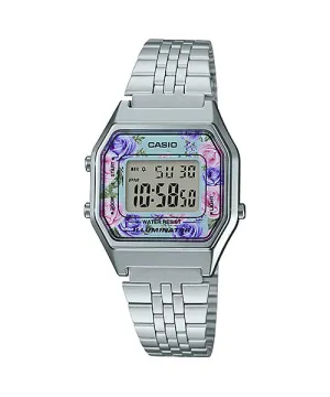 Reloj Vintage casual correa de Acero inoxidable LA-680WA-2C