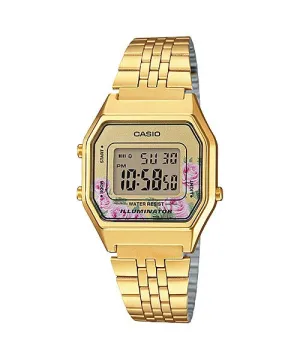 Reloj Vintage casual correa de Acero inoxidable LA-680WGA-4C