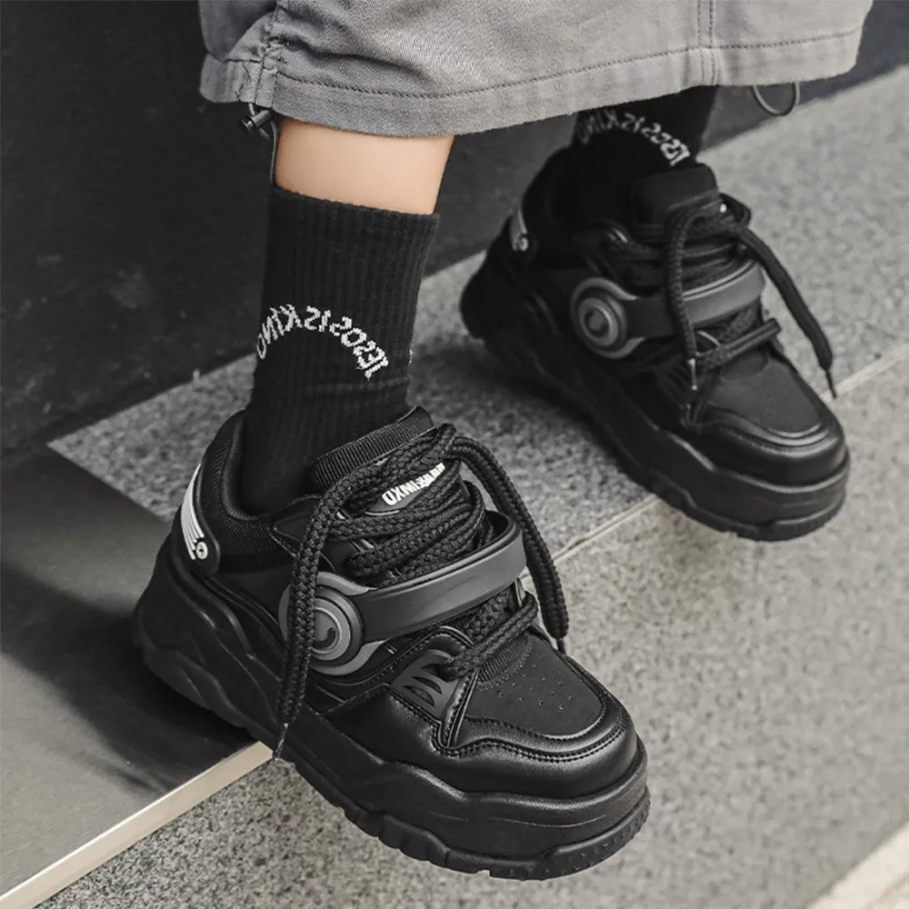 Retro Headphones Solid Color Sneaker