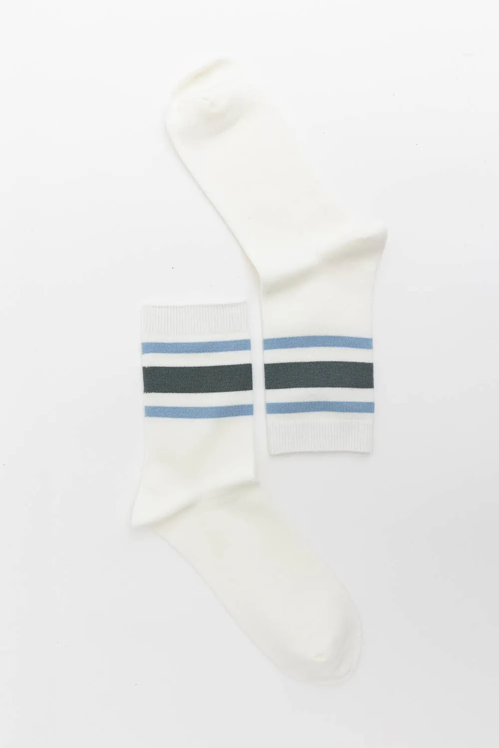 Retro Stripe Style Crew Socks
