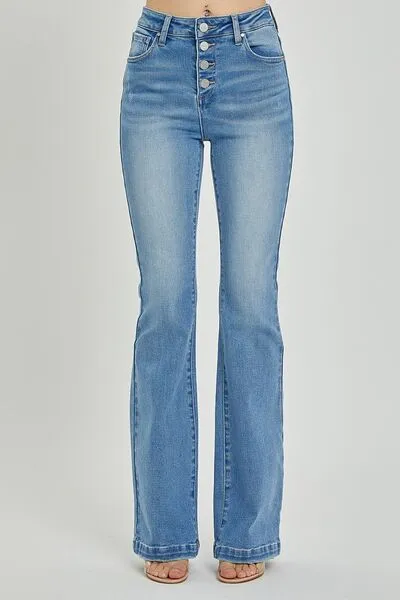 RISEN Full Size High Rise Button Fly Bootcut Jeans ONLINE EXCLUSIVE