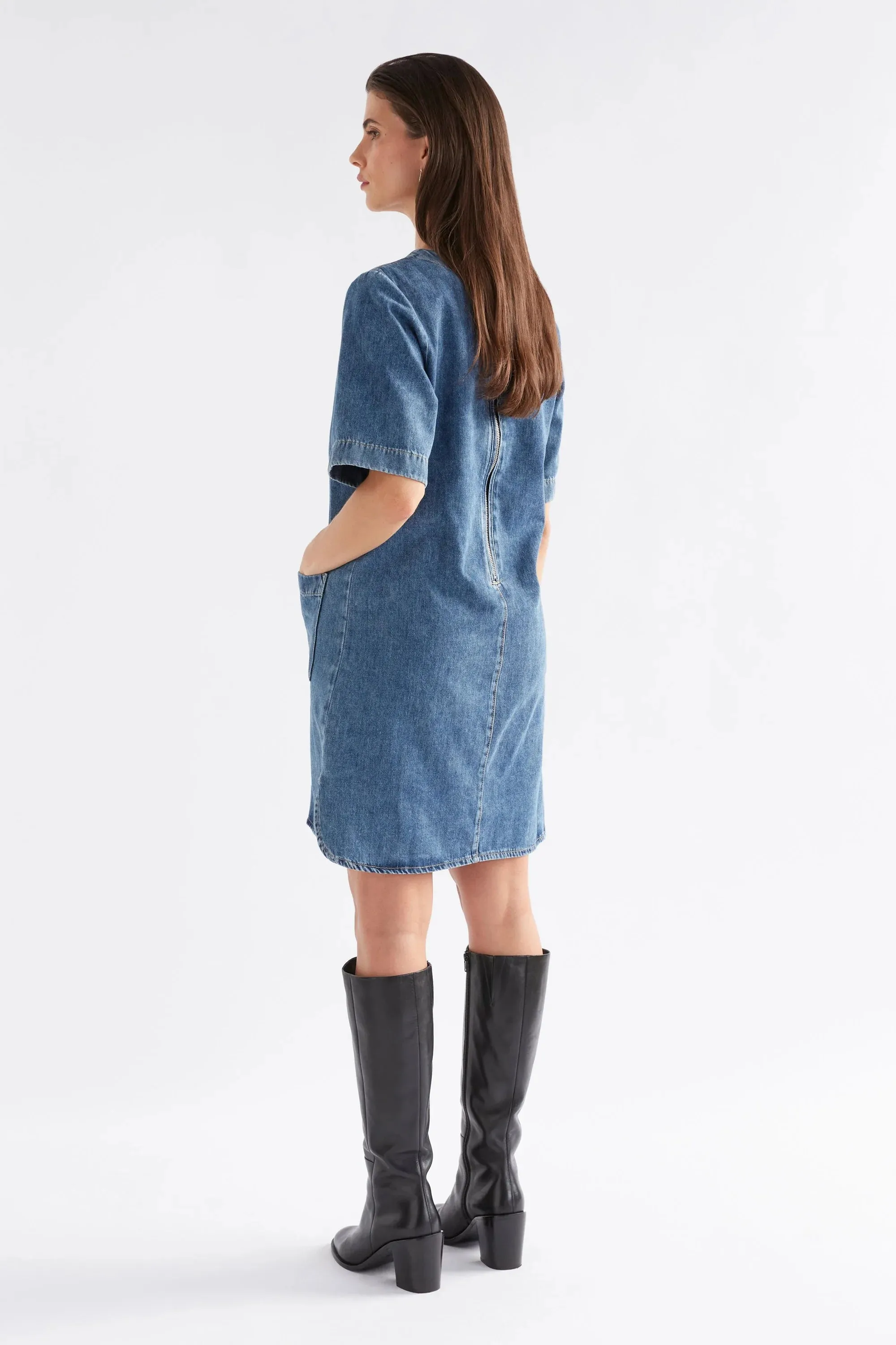 Rittra Denim Dress - Chambray Blue