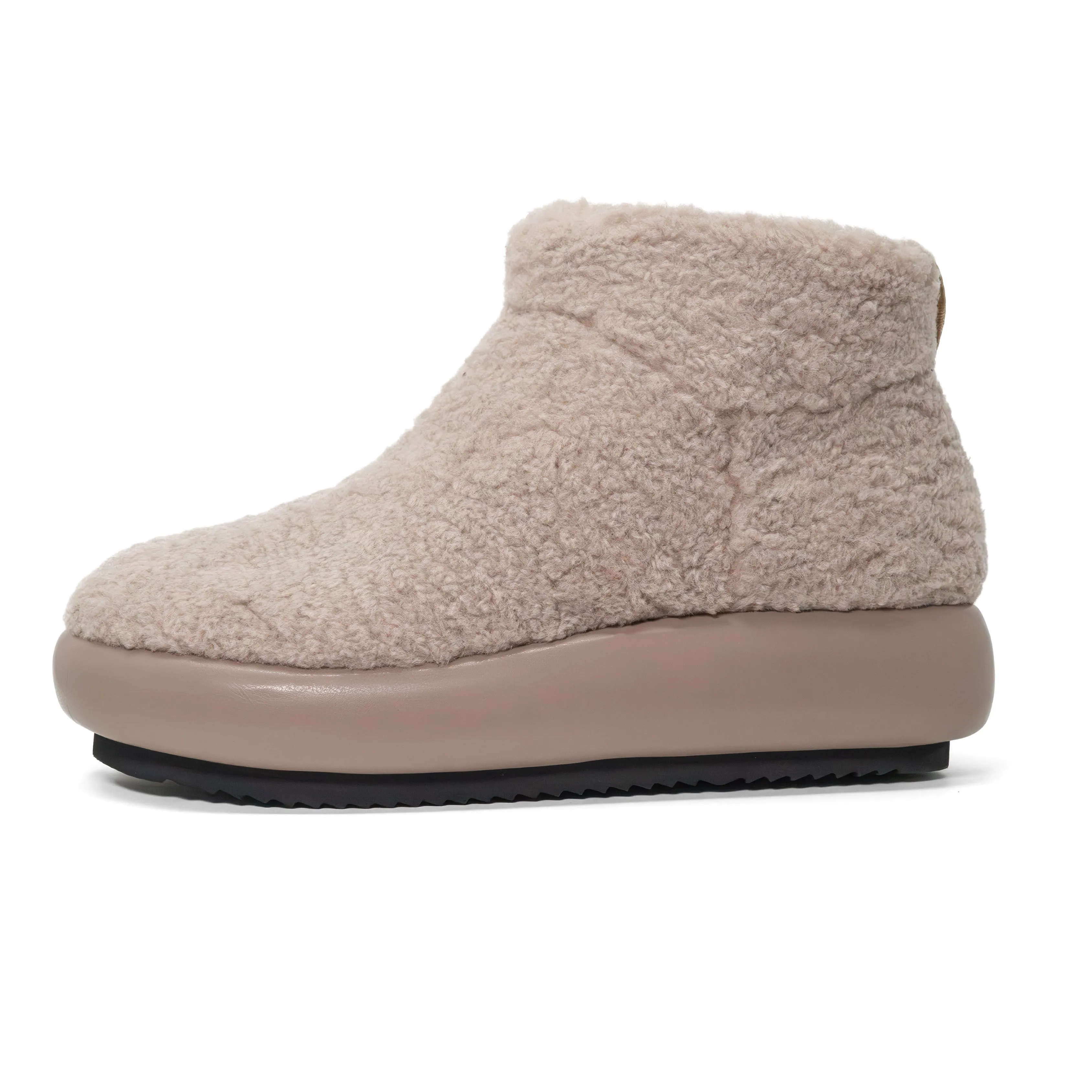 ROAM FUZZY MAGIC MOON BOOTIE CEMENT FAUX SHEARLING