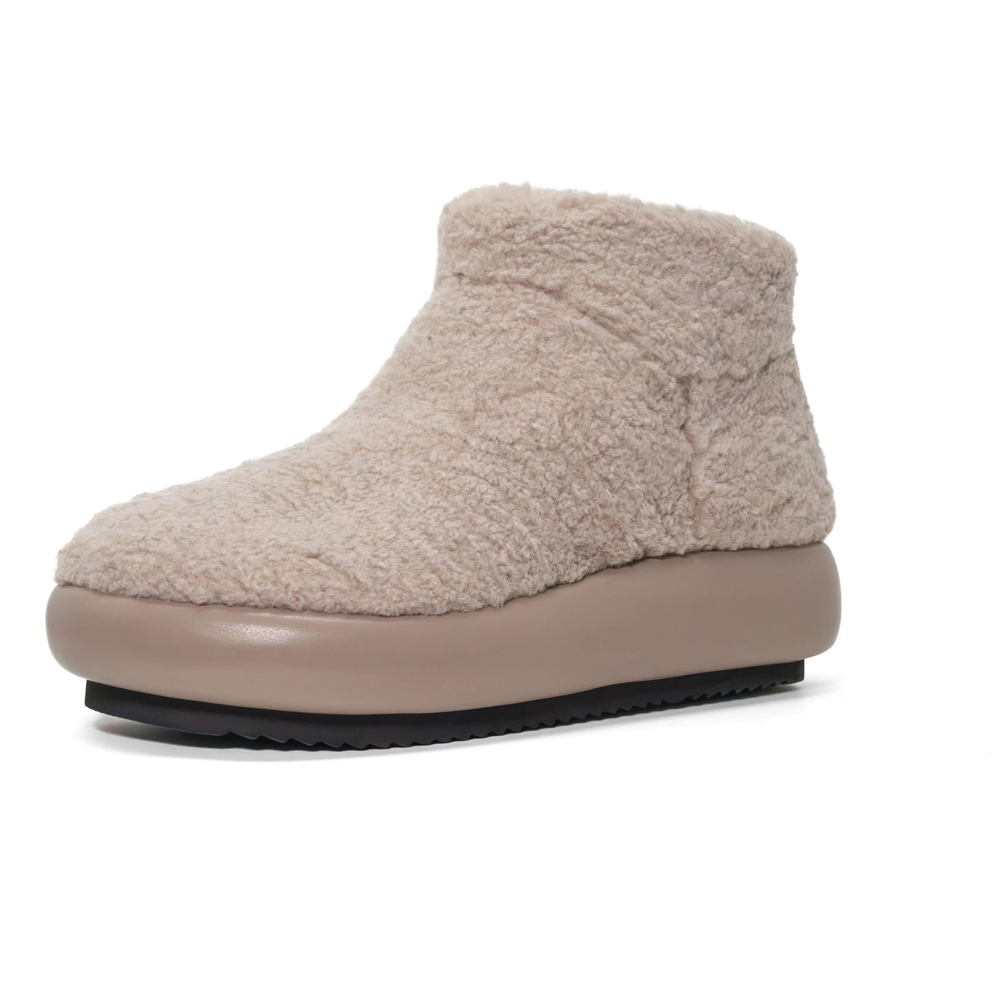 ROAM FUZZY MAGIC MOON BOOTIE CEMENT FAUX SHEARLING
