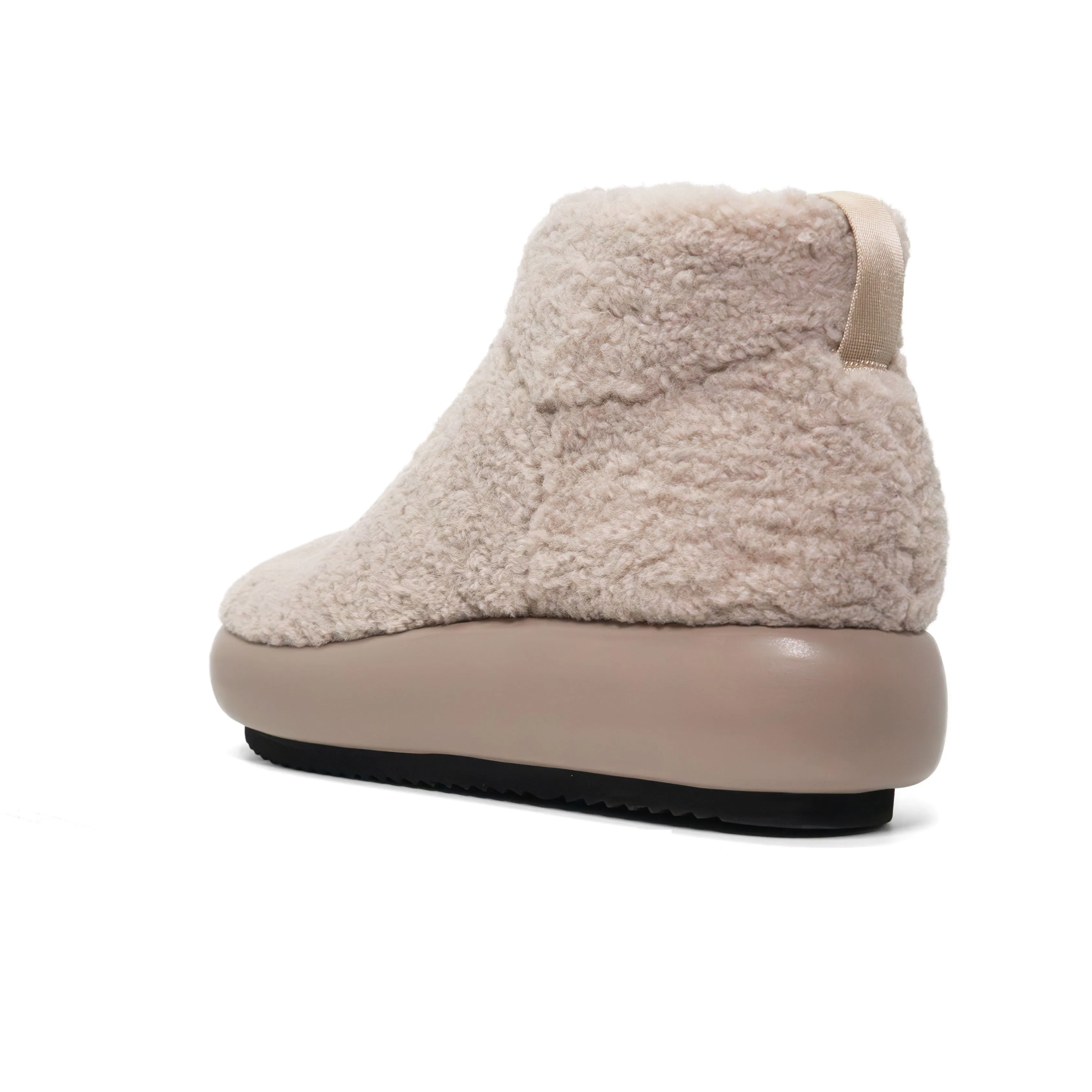 ROAM FUZZY MAGIC MOON BOOTIE CEMENT FAUX SHEARLING