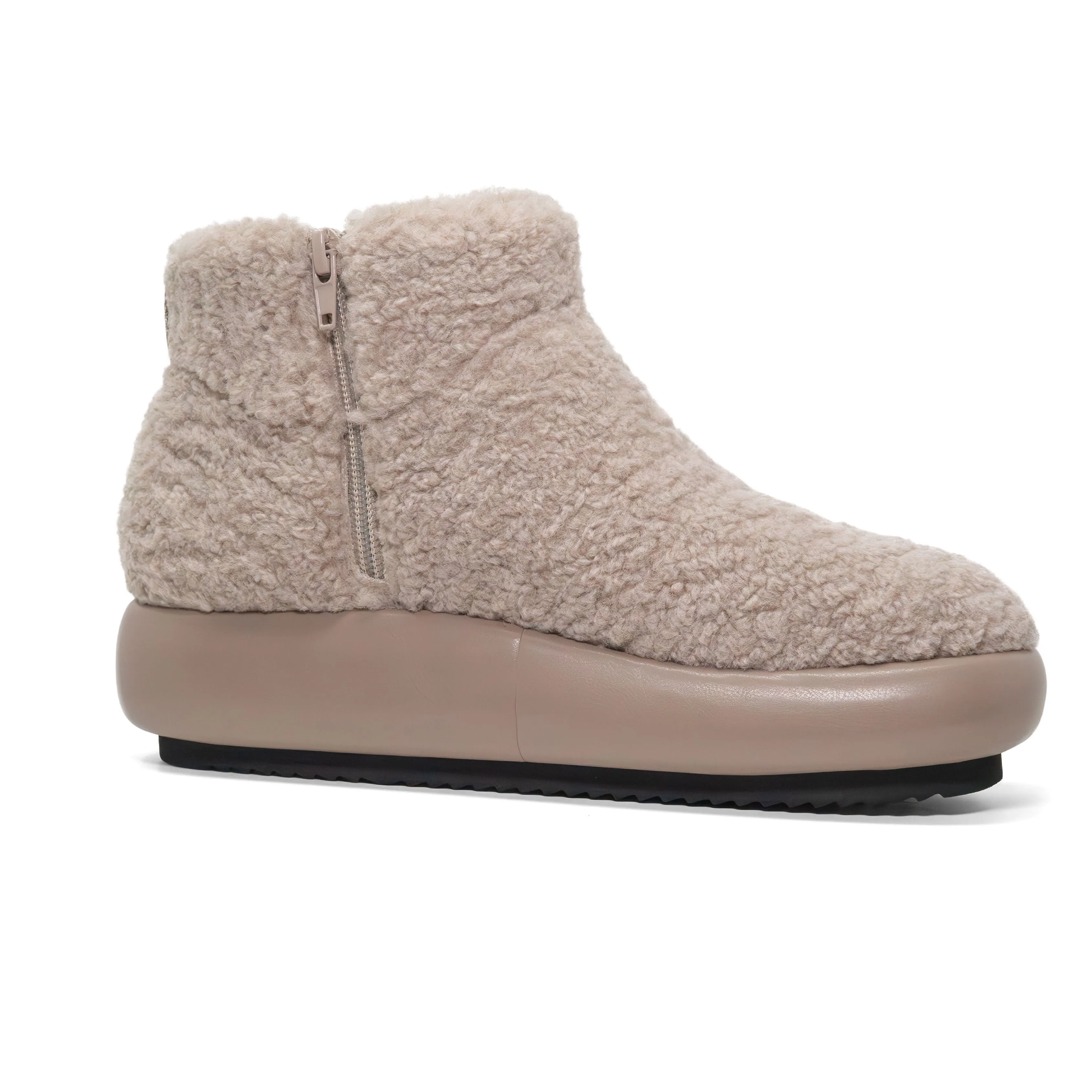 ROAM FUZZY MAGIC MOON BOOTIE CEMENT FAUX SHEARLING