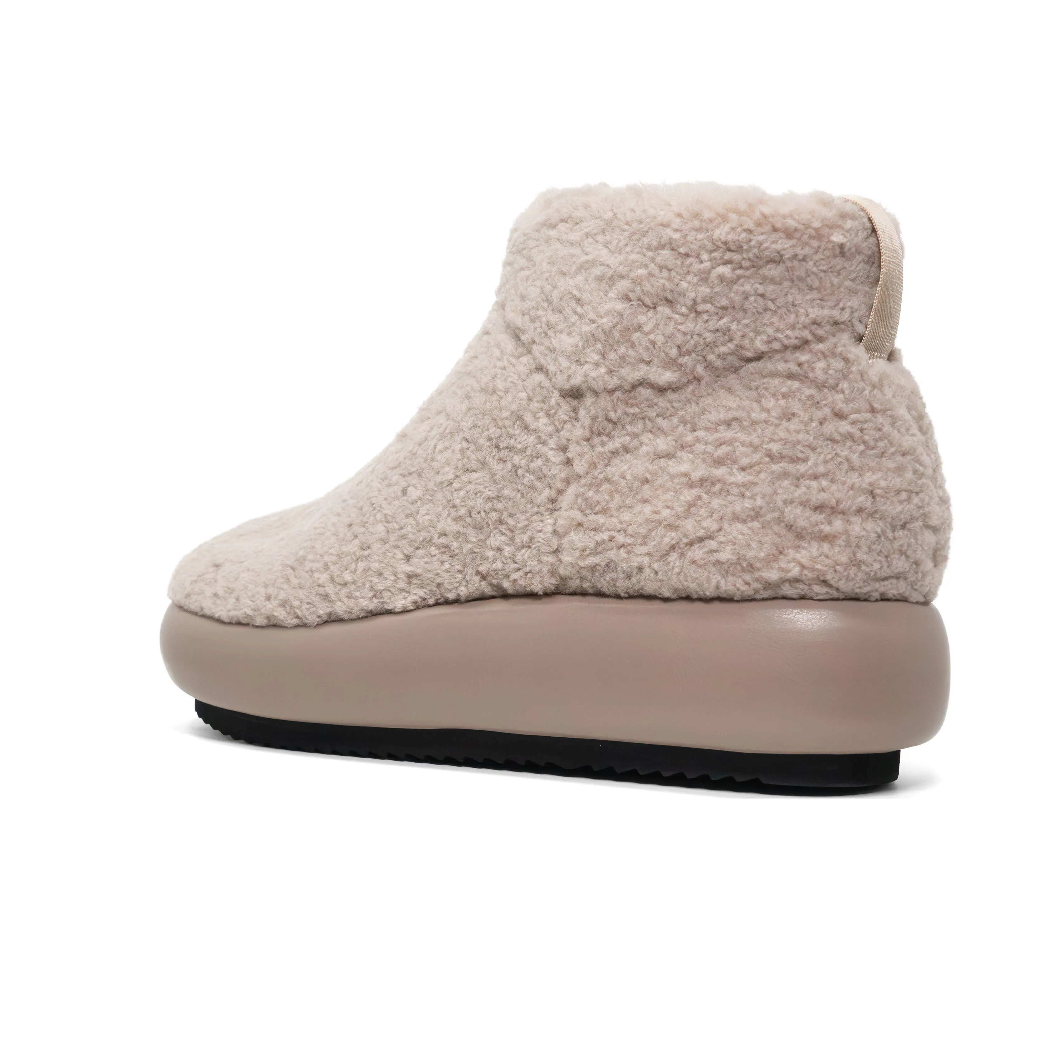 ROAM FUZZY MAGIC MOON BOOTIE CEMENT FAUX SHEARLING