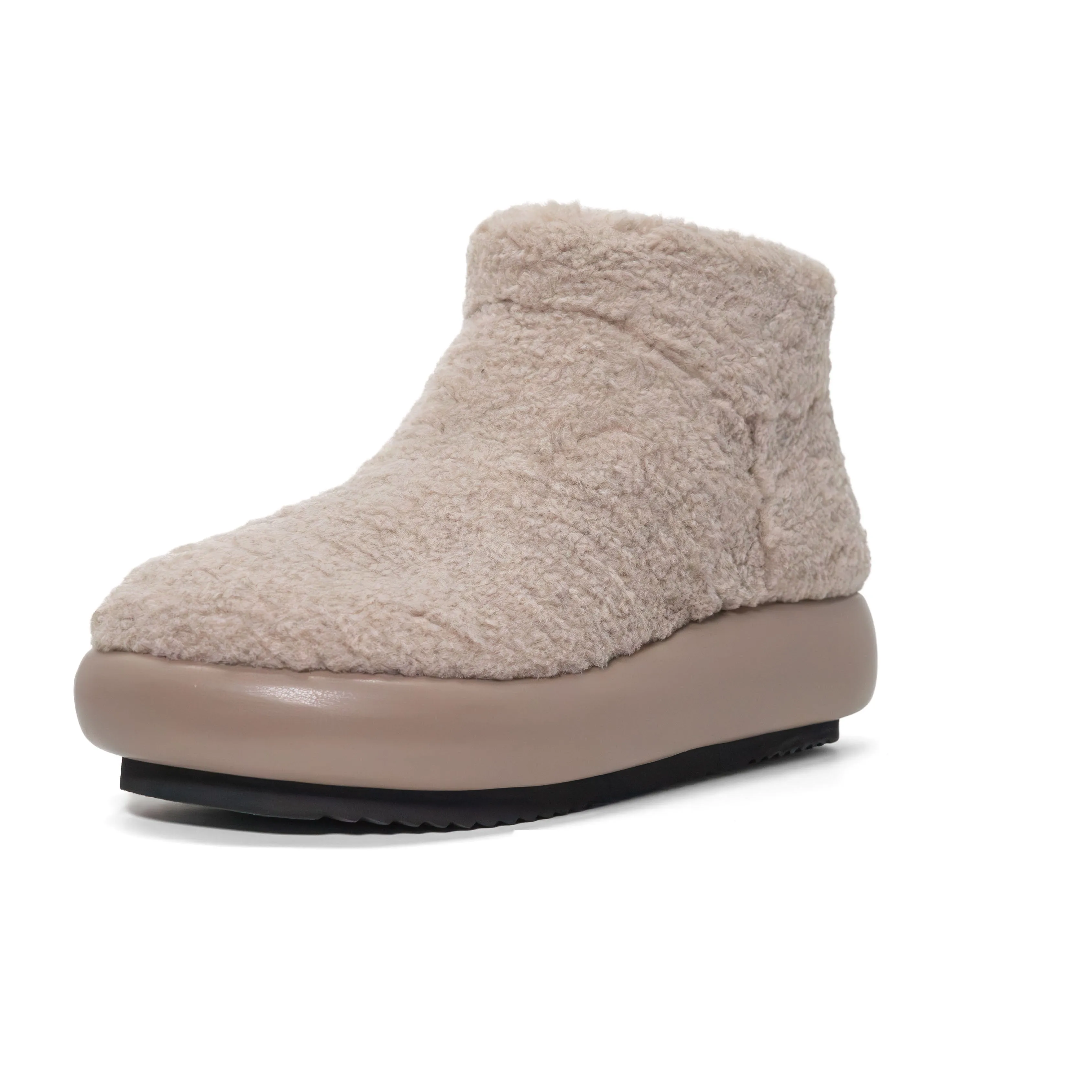 ROAM FUZZY MAGIC MOON BOOTIE CEMENT FAUX SHEARLING